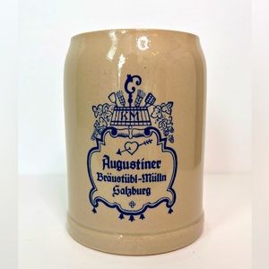 Augustiner Braustubl-Mullen Salzburg 0.5 Liter Stoneware Beer Mug